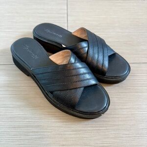 Madewell Alina Crisscross Leather Slides